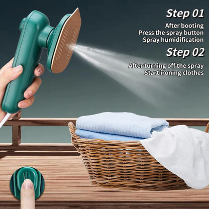Professional Micro Steam Iron | Handheld Portable Garment Steamer for Clothes | Quick Heat-Up Mini Household Ironing Machine