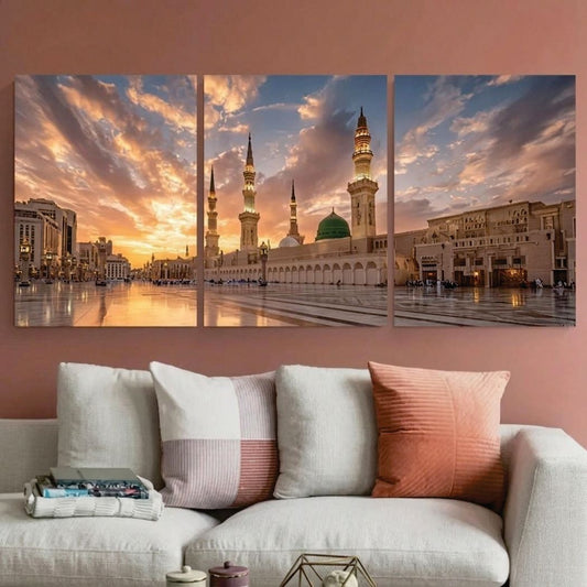 Set of 3 Premium Wall Art Photo Tiles – Modern Home Decor Sets
