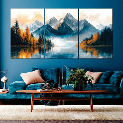 Set of 3 Premium Wall Art Photo Tiles – Modern Home Decor Sets